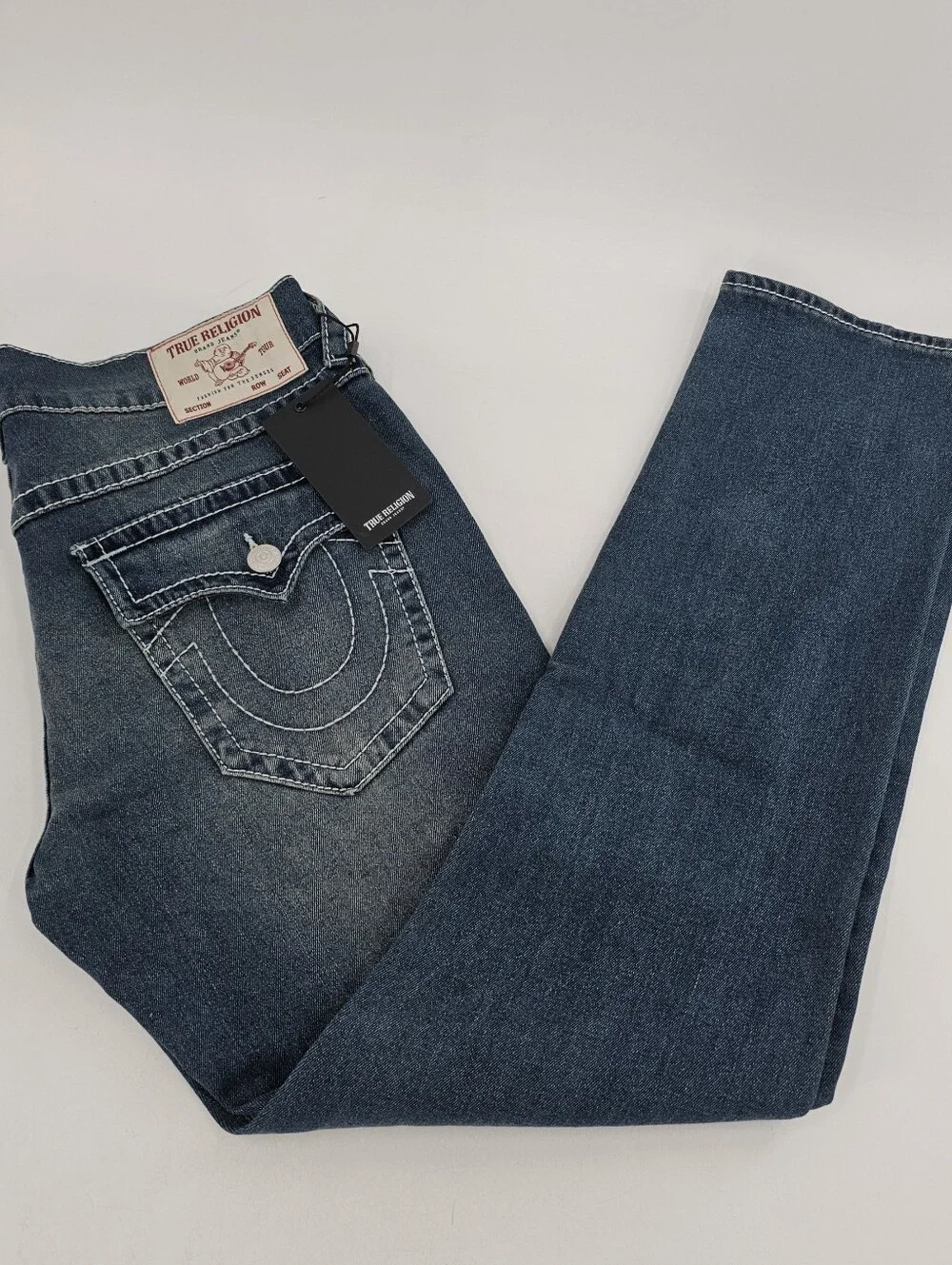 True Religion Geno Big T Flap Relaxed Slim Jeans World Tour Men's